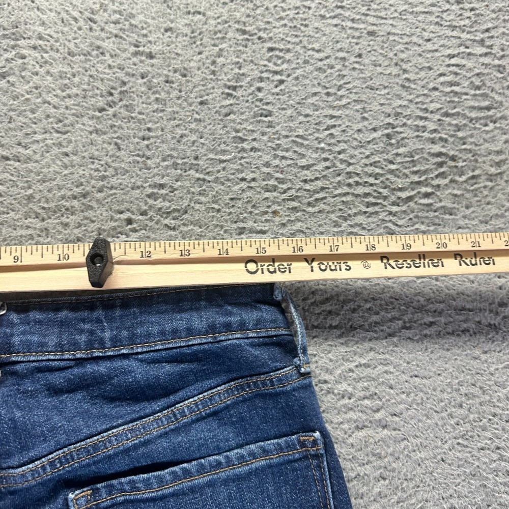 Old Navy Jeans Women's 12 Blue Cotton Denim Flared Workwear Travel Faded Stretch - Picture 8 of 11